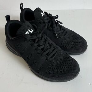 APL Women's TechLoom Pro black knit running sneakers women’s size 9.5